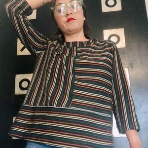 Vintage block pattern sweater